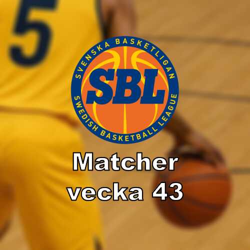 Vecka 43 i basketligan herrar omgang 6 7 i fokus