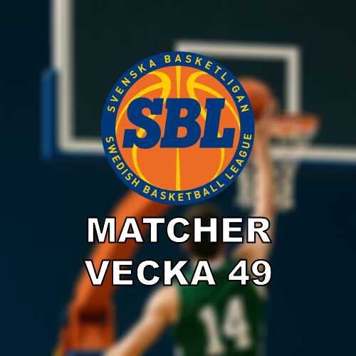 Basketligan herr vecka 49 nyckelmatcher runt slutspelsstrecket