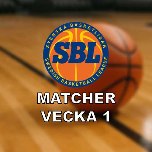 Basketligan vecka 1 omgang 16 17 med streckpress och tat toppkvartett